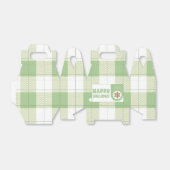 Schattigee Groene Gingham Plaid Vakantie Bedankdoosjes (Uitgevouwen)