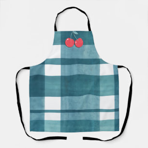 Schattigee groene gingham schort