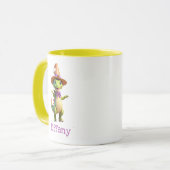 Schattigee groene goochelaar dinosaurus mok (Voorkant links)