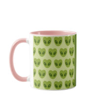 Schattigee groene hartvormige buitenaardse Jouw na