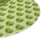 Schattigee groene hartvormige buitenaardse Jouw na Snijplank (Hoek)