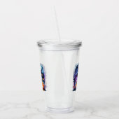 Schattigee Groene Heks Halloween Acryl Tumbler Acryl Drinkbeker (Links)