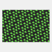 Schattigee groene helikopter inpakpapier vel (Voorkant 2)