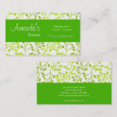 Schattigee groene herfst vruchten Visitekaartje (Voorkant / Achterkant)