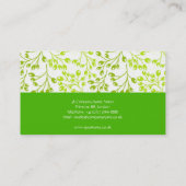 Schattigee groene herfst vruchten Visitekaartje (Achterkant)