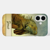 Schattigee groene Iguana  Case-Mate iPhone Case (Achterkant (horizontaal))