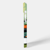 Schattigee Groene  Kikker en Paddestoel aangepaste Case-Mate iPhone Case (Achterkant / Links)