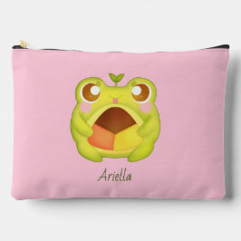 Schattigee Groene Kikker Holding Mexicaans Polvoro Etui