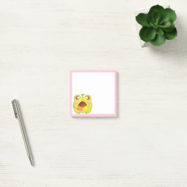 Schattigee Groene Kikker Holding Mexicaans Polvoro Post-it® Notes