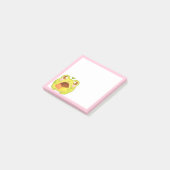 Schattigee Groene Kikker Holding Mexicaans Polvoro Post-it® Notes (Schuin)