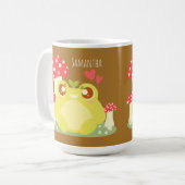 Schattigee groene kikker in de Natuur Koffiemok (Voorkant links)