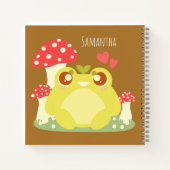 Schattigee groene kikker in de Natuur Notitieboek (Achterkant)