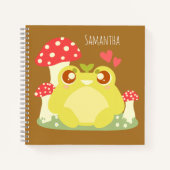 Schattigee groene kikker in de Natuur Notitieboek (Voorkant)