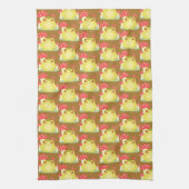 Schattigee groene kikker in de Natuur Theedoek (Verticaal)