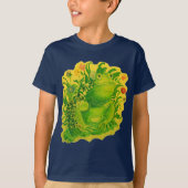 Schattigee Groene Kikker Kunstwerk Schilderij Kind T-shirt (Voorkant)