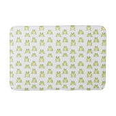 Schattigee groene kikkerpatroonlamp badmat (Voorkant)