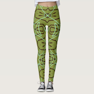 Schattigee groene kleur trendy "Ratti_Creative_Art Leggings