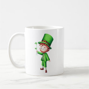 Schattigee groene Leprechaun Shamrock Koffiemok