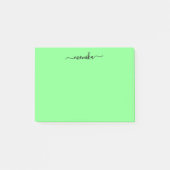 Schattigee Groene Limoen Aangepaste Naam Post-it® Notes (Voorkant)