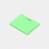 Schattigee Groene Limoen Aangepaste Naam Post-it® Notes (Schuin)