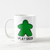 Schattigee Groene Meeple Tekenbord Game Cup Mok (Links)