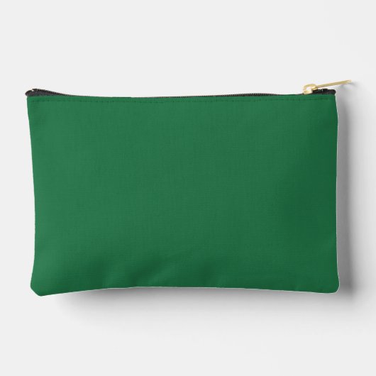 Schattigee Groene Monogram Initiaal Accessoire Zak Etui (Achterkant)