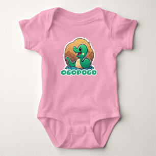 Schattigee groene Ogopogo het Okanagan Lake Monste Romper