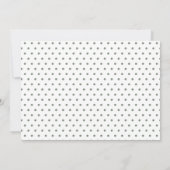 Schattigee groene olifant Polkadot Baby shower Kaart (Achterkant)