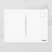 Schattigee Groene Perzik en Rode Draak Kleurplaten Briefkaart (Achterkant)