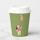 Schattigee Groene Picknick Verjaardag Kinder Papieren Bekers (Voorkant)