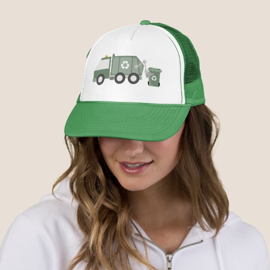 Schattigee Groene Recycling Truck Kinder Voertuige Trucker Pet (In situ)