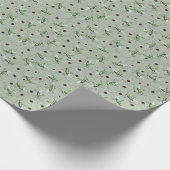 Schattigee groene sprinkhanen Insect Kinder Cadeaupapier (Hoek)