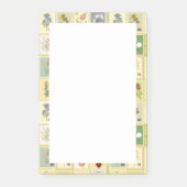 Schattigee groene stempels Botanische kunstwerken Post-it® Notes (Voorkant)
