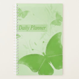 Schattigee groene vlinders dagelijks planner