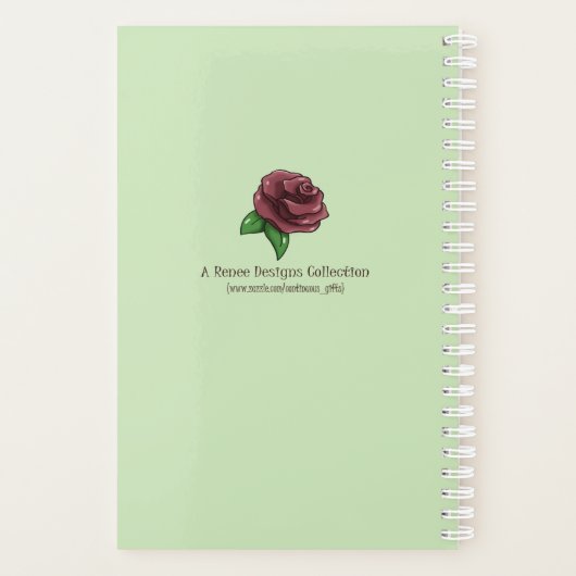 Schattigee groene vlinders dagelijks planner (Achterkant)