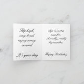 Schattigee Groene Vogel Verjaardag Wenskaart Kaart (Binnen)