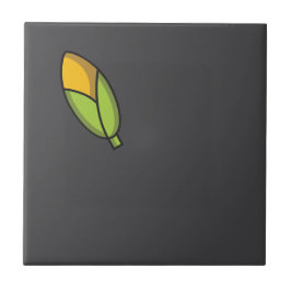 Schattigee groenten maïs grijs patroon tegeltje