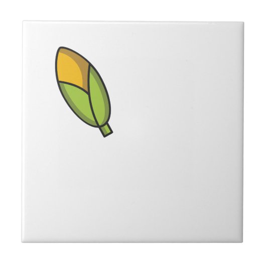 Schattigee groenten maïspatroon tegeltje (Voorkant)