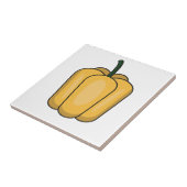 Schattigee groenten paprikaatroon tegeltje (Zijkant)