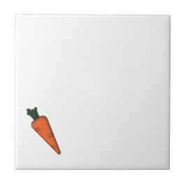 Schattigee groenten wortelpatroon tegeltje