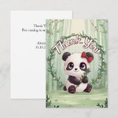 Schattigee groet Panda Bedankkaart (Voorkant / Achterkant)