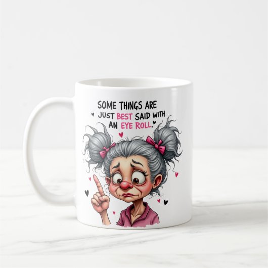  Schattigee grootmoeder Koffiemok (Links)