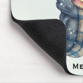 Schattigee grootogige uil met een kop koffie muismat (Hoek)