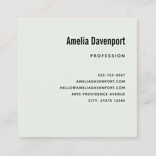 Schattigee grootogige uil met een kop koffie vierkante visitekaartje (Achterkant)