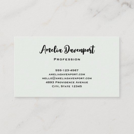 Schattigee grootogige uil met een kop koffie visitekaartje (Achterkant)