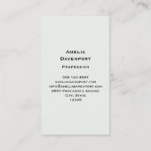 Schattigee grootogige uil met een kop koffie visitekaartje (Achterkant)