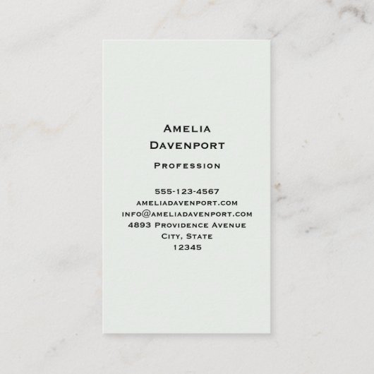 Schattigee grootogige uil met een kop koffie visitekaartje (Achterkant)