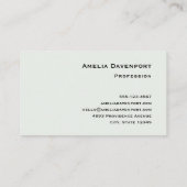 Schattigee grootogige uil met een kop koffie visitekaartje (Achterkant)