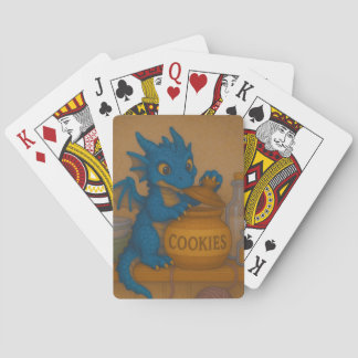 Schattigee grootoogbaby blauw storm drakenkoekjes  pokerkaarten