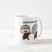Schattigee Grootouders Rock Grootouder Dag Persona Koffiemok (Voorkant rechts)